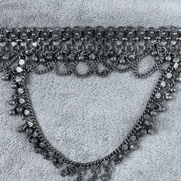 Silver Belly dancer belt. main image 4